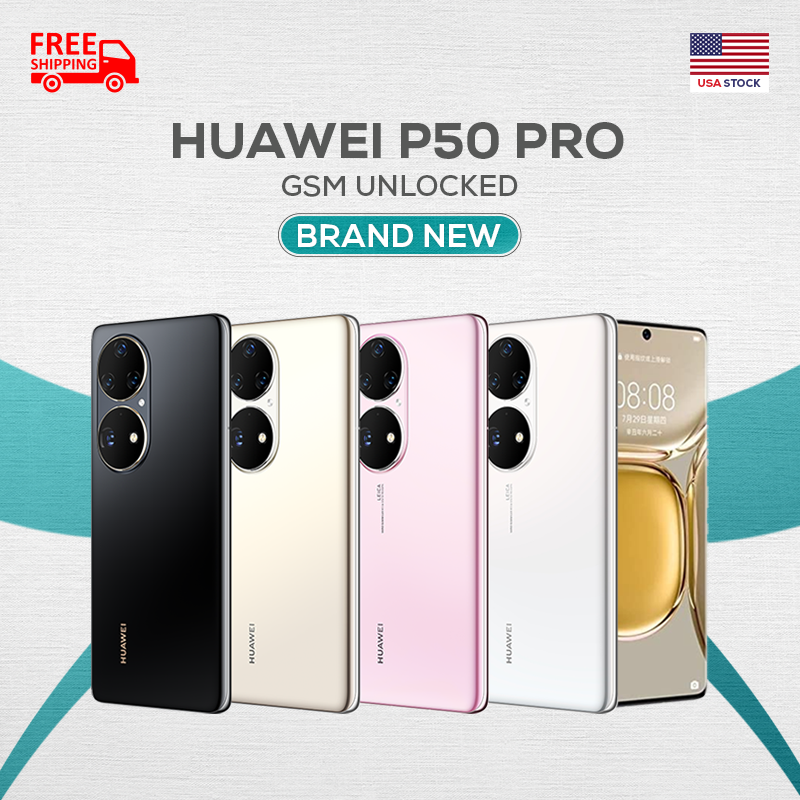 Huawei P50 Pro JAD-LX9 256GB 8GB RAM (FACTORY UNLOCKED) 50MP EMUI 12 Global  – Abb Shop