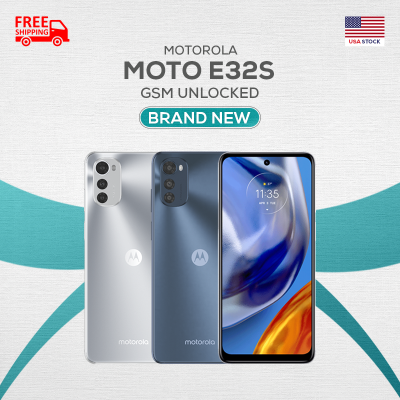 Motorola Moto E32s XT2229-2 64 GB (4 GB) RAM (FACTORY UNLOCKED 